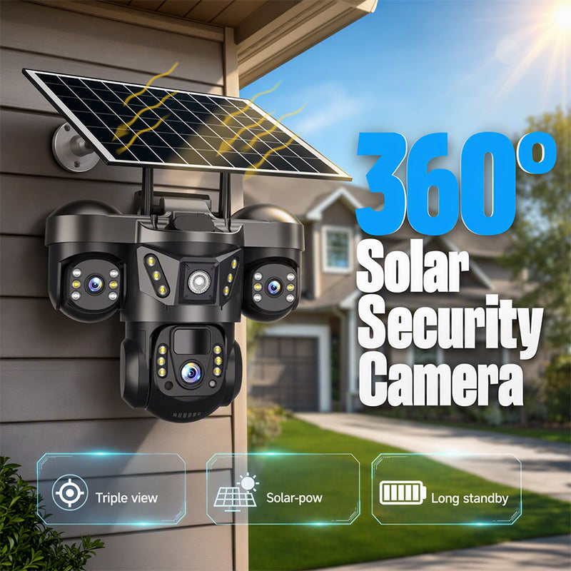 🔥50 % Rabatt! Solar-Überwachungskamera Außen 360° – Kein Stromkabel, volle Sicht! 📷 Überall montierbar, sieht auch nachts, IP67 regenfest ☀️ Limitiertes Angebot ⏳