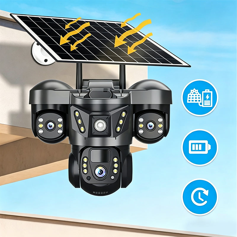 🔥50 % Rabatt! Solar-Überwachungskamera Außen 360° – Kein Stromkabel, volle Sicht! 📷 Überall montierbar, sieht auch nachts, IP67 regenfest ☀️ Limitiertes Angebot ⏳