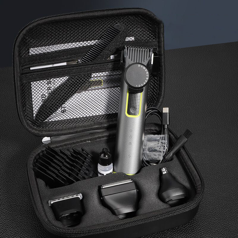 💈 4-in-1 Haarschneider-Set – Haar, Bart & Nase perfekt gepflegt! ✂️ Kabellos, 1–12 mm verstellbar, IPX5-wasserbeständig 💧 Bis zu 90 Min. Laufzeit 🔋