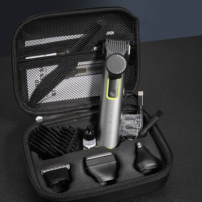 💈 4-in-1 Haarschneider-Set – Haar, Bart & Nase perfekt gepflegt! ✂️ Kabellos, 1–12 mm verstellbar, IPX5-wasserbeständig 💧 Bis zu 90 Min. Laufzeit 🔋