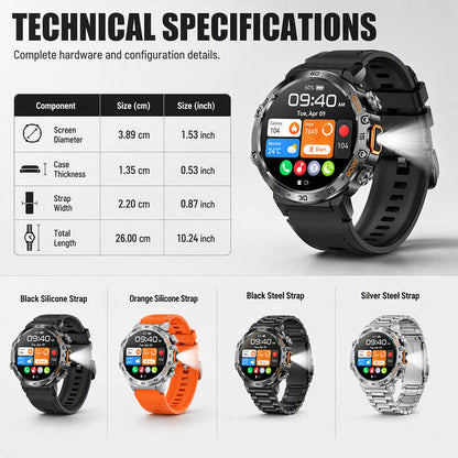 ⌚ 50% RABATT! 🏃 Multifunktionale Outdoor-Smartwatch – Fitness-Tracking & robust ✨