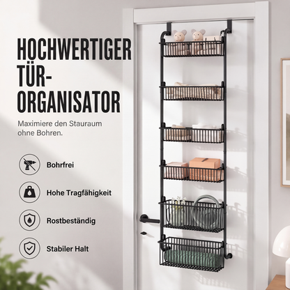 🚪 Türkorb-Organizer – Mehr Stauraum ohne Bohren! 🧺 Mehrere Ebenen, offenes Design, einfacher Zugriff ✨ Platzsparend für Bad, Küche, Schlafzimmer & Waschküche