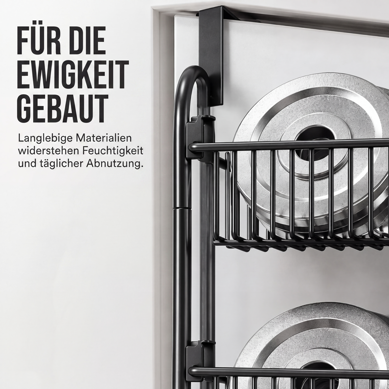 🚪 Türkorb-Organizer – Mehr Stauraum ohne Bohren! 🧺 Mehrere Ebenen, offenes Design, einfacher Zugriff ✨ Platzsparend für Bad, Küche, Schlafzimmer & Waschküche