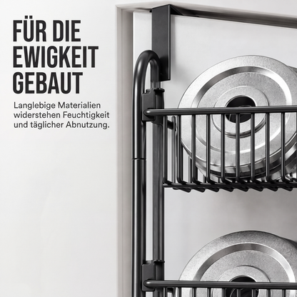 🚪 Türkorb-Organizer – Mehr Stauraum ohne Bohren! 🧺 Mehrere Ebenen, offenes Design, einfacher Zugriff ✨ Platzsparend für Bad, Küche, Schlafzimmer & Waschküche