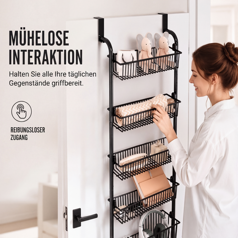 🚪 Türkorb-Organizer – Mehr Stauraum ohne Bohren! 🧺 Mehrere Ebenen, offenes Design, einfacher Zugriff ✨ Platzsparend für Bad, Küche, Schlafzimmer & Waschküche