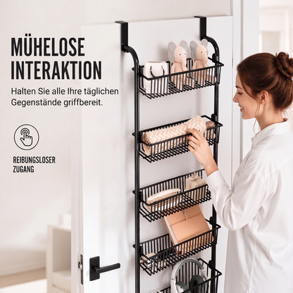 🚪 Türkorb-Organizer – Mehr Stauraum ohne Bohren! 🧺 Mehrere Ebenen, offenes Design, einfacher Zugriff ✨ Platzsparend für Bad, Küche, Schlafzimmer & Waschküche