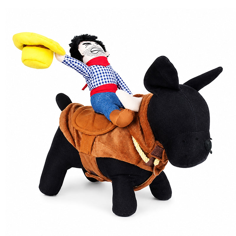 💥 50 % Rabatt! Lustiges Cowboy-Reiter-Kostüm für Hunde – Mach dein Haustier im Handumdrehen zum Star! 🤠 Mit bequemem Sattel; robust und langlebig 🐾 Zeitlich begrenztes Angebot ⏳