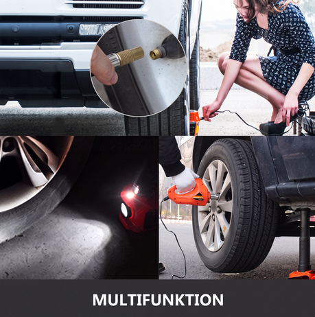 📢📢50% RABATT !!🚗🔧 12-in-1-Wagenheber-Set, max. 5 t, hydraulischer Wagenheber mit elektrischem Schlagschrauber, eingeb. Pumpe & LED-Licht, tragb. Aufzug ✨