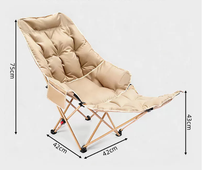 🌿Verstellbare Klappliege mit Beinstütze – Höchster Komfort für Garten & Camping! 🪑 Mehrstufig verstellbare Liegeposition, stabiler Stahlrahmen, sekundenschnell zusammenklappbar 🏕️🌿