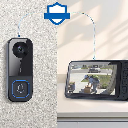 📺 50 % Rabatt! Kabellose Video-Türklingel mit Monitor – 1080p HD, 170° Weitwinkel & Zwei-Wege-Audio! 📹 Ohne WLAN, wetterfest und mit Innenmonitor 🔔
