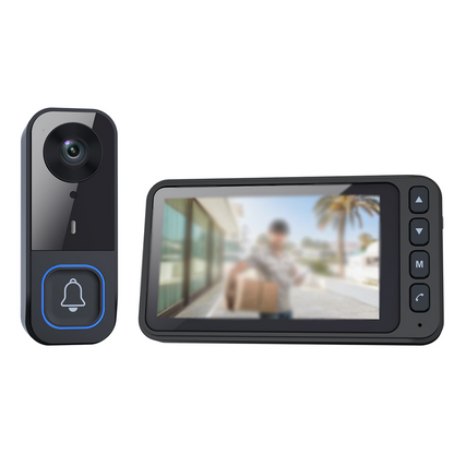 📺 50 % Rabatt! Kabellose Video-Türklingel mit Monitor – 1080p HD, 170° Weitwinkel & Zwei-Wege-Audio! 📹 Ohne WLAN, wetterfest und mit Innenmonitor 🔔