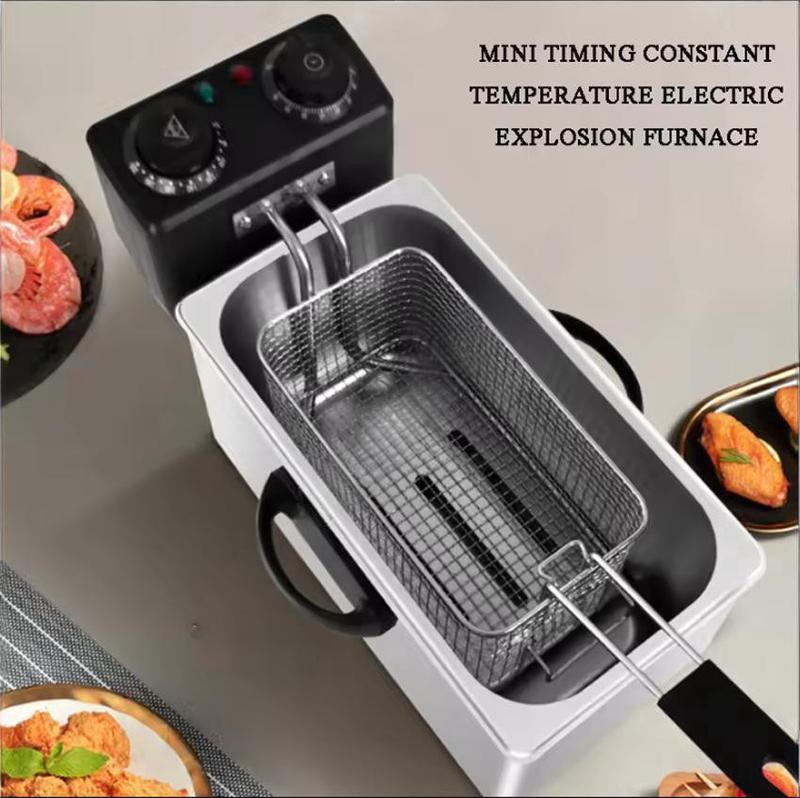 🍟 50 % Rabatt! 4L Elektro-Fritteuse – Knuspriger Genuss wie vom Profi! 👨‍🍳 2000 W Schnellaufheizung, stufenlose Temperaturregelung & Edelstahlgehäuse 🌡️