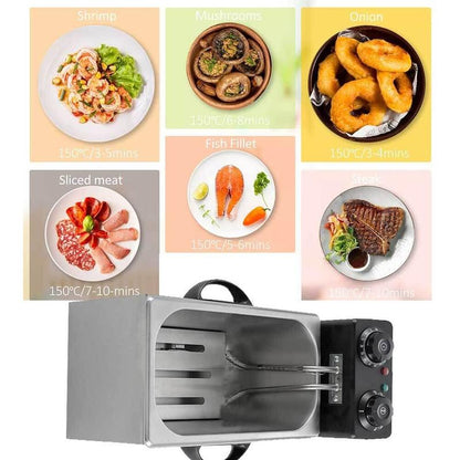 🍟 50 % Rabatt! 4L Elektro-Fritteuse – Knuspriger Genuss wie vom Profi! 👨‍🍳 2000 W Schnellaufheizung, stufenlose Temperaturregelung & Edelstahlgehäuse 🌡️