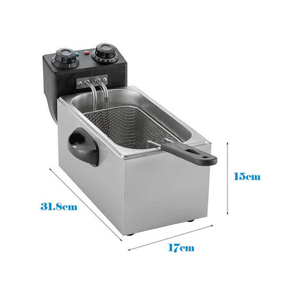 🍟 50 % Rabatt! 4L Elektro-Fritteuse – Knuspriger Genuss wie vom Profi! 👨‍🍳 2000 W Schnellaufheizung, stufenlose Temperaturregelung & Edelstahlgehäuse 🌡️