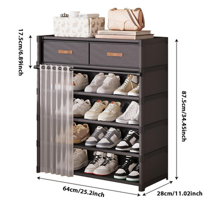 👟 50% RABATT! 🏠 Mehrschichtiges Schuhregal – Staubdicht, stabil & platzsparend ✨