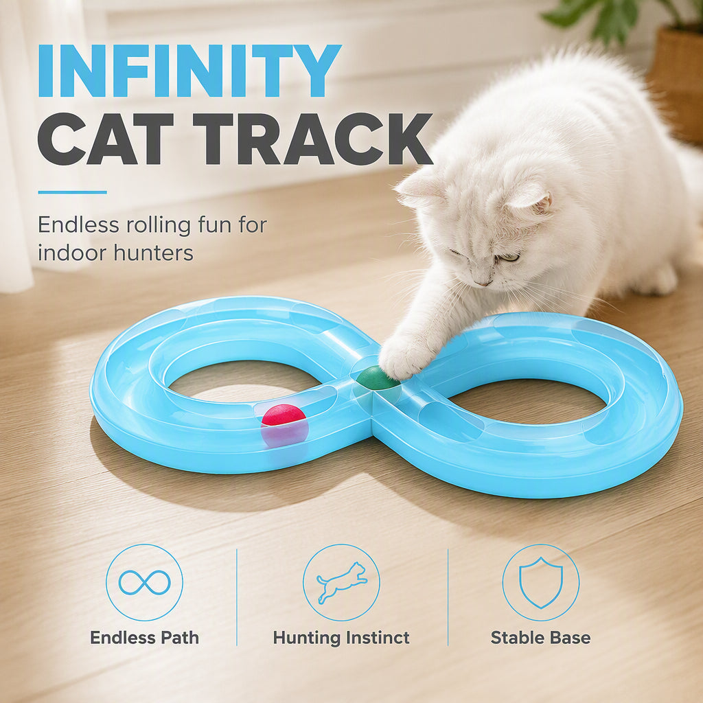 🐾 50 % Rabatt ! Interaktives Achter-Katzenspielzeug – Endloser Spaß, keine Langeweile! 😻 Weckt den Jagdinstinkt, rollt reibungslos, extrem robust ✨
