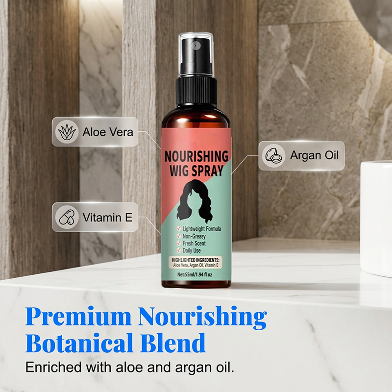 💦 50 % Rabatt ! Leichtes Perücken-Pflegespray – Kein Frizz, perfektes Volumen! 🌿 Zieht schnell ein, beschwert nicht, mit Arganöl ✨