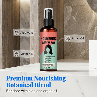 💦 50 % Rabatt ! Leichtes Perücken-Pflegespray – Kein Frizz, perfektes Volumen! 🌿 Zieht schnell ein, beschwert nicht, mit Arganöl ✨