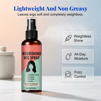 💦 50 % Rabatt ! Leichtes Perücken-Pflegespray – Kein Frizz, perfektes Volumen! 🌿 Zieht schnell ein, beschwert nicht, mit Arganöl ✨