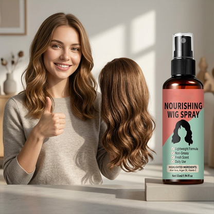 💦 50 % Rabatt ! Leichtes Perücken-Pflegespray – Kein Frizz, perfektes Volumen! 🌿 Zieht schnell ein, beschwert nicht, mit Arganöl ✨