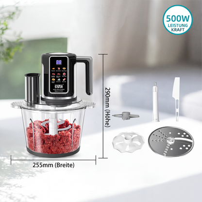 🔥 50 % Rabatt! 🍳 Multifunktions-Zerkleinerer mit Touch-Bedienung – Elektrische Küchenmaschine für Fleisch, Gemüse & Obst
