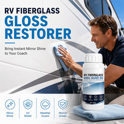 🔥🚐 RV Glasfaser Glanzöl Restaurator | Hochglanz‑Erneuerung für Wohnmobil‑Oberflächen ✨