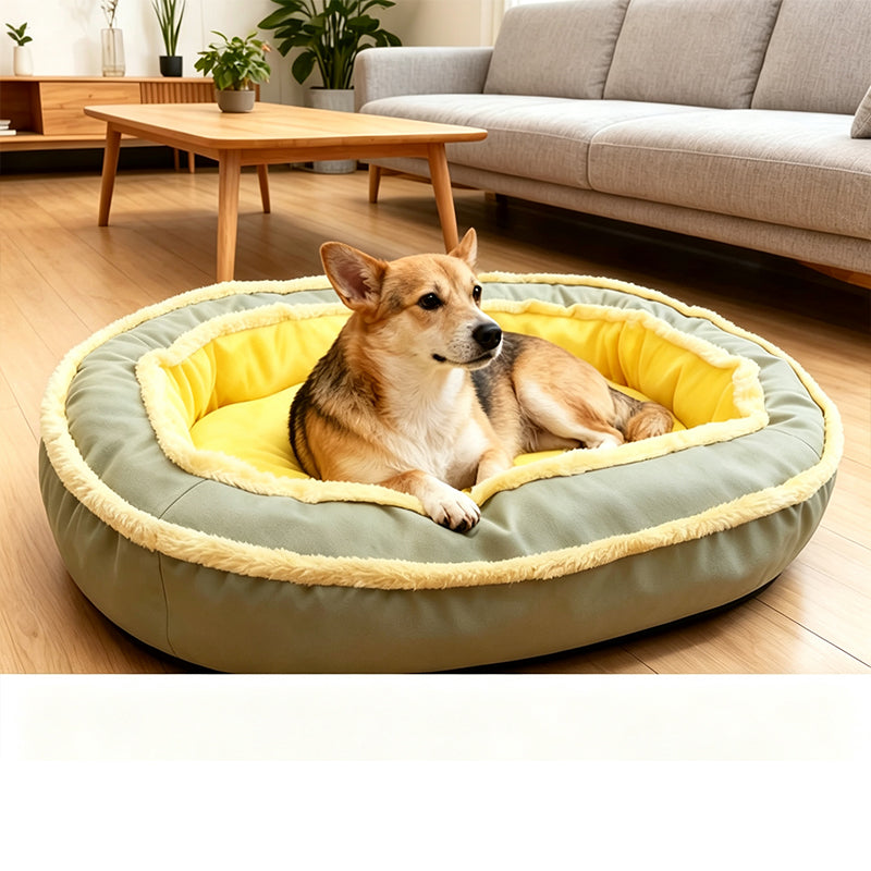 🐾 NUR FÜR KURZE ZEIT 50 % RABATT! ☁️ Ergonomisches Haustierbett für alle Jahreszeiten – Kuschelig, Atmungsaktiv, Gemütlich ✨