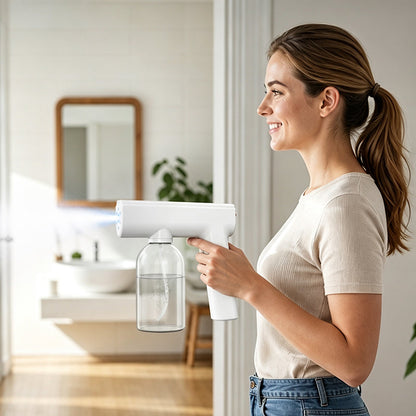 💦 50 % Rabatt ! Blaulicht-Desinfektionssprühpistole – Kabellos, feiner Nebel! ✨ Bequeme Einhandbedienung, wiederaufladbar, überall einsetzbar 🔋
