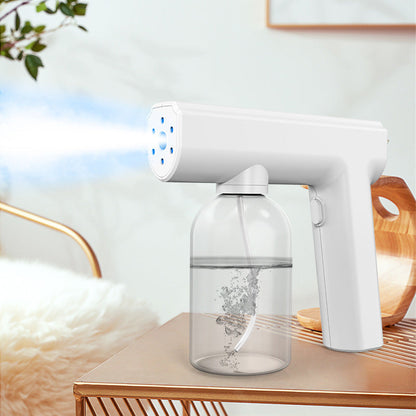 💦 50 % Rabatt ! Blaulicht-Desinfektionssprühpistole – Kabellos, feiner Nebel! ✨ Bequeme Einhandbedienung, wiederaufladbar, überall einsetzbar 🔋