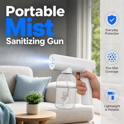💦 50 % Rabatt ! Blaulicht-Desinfektionssprühpistole – Kabellos, feiner Nebel! ✨ Bequeme Einhandbedienung, wiederaufladbar, überall einsetzbar 🔋
