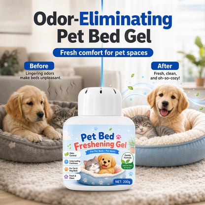 🐶 50 % Rabatt ! Haustier-Geruchsentferner-Gel – Keine Gerüche, reine Frische! 🌿 Langanhaltende Wirkung, sanft zum Schlafplatz, einfach aufstellen