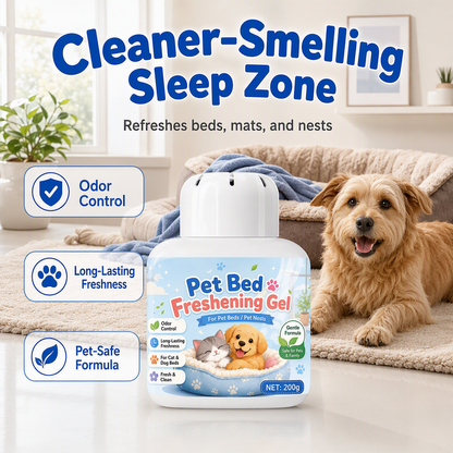 🐶 50 % Rabatt ! Haustier-Geruchsentferner-Gel – Keine Gerüche, reine Frische! 🌿 Langanhaltende Wirkung, sanft zum Schlafplatz, einfach aufstellen