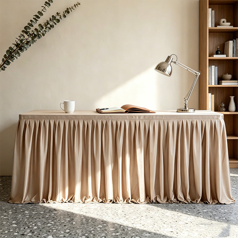 ✨ 50 % Rabatt ! Eleganter Plissee-Tischrock – Verwandelt jeden Tisch im Nu! 🎀 Blitzschnell montiert, knitterarm, verdeckt Stauraum