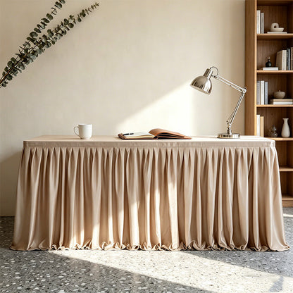 ✨ 50 % Rabatt ! Eleganter Plissee-Tischrock – Verwandelt jeden Tisch im Nu! 🎀 Blitzschnell montiert, knitterarm, verdeckt Stauraum