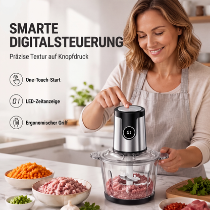 🥩 50 % Rabatt ! Elektrischer Fleischwolf & Küchenmaschine – 2000W Power, in Sekunden zerkleinert! 🔪 Für Fleisch & Gemüse, smarte Steuerung, rostfreier Edelstahl ⚡