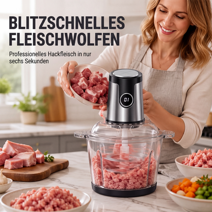 🥩 50 % Rabatt ! Elektrischer Fleischwolf & Küchenmaschine – 2000W Power, in Sekunden zerkleinert! 🔪 Für Fleisch & Gemüse, smarte Steuerung, rostfreier Edelstahl ⚡