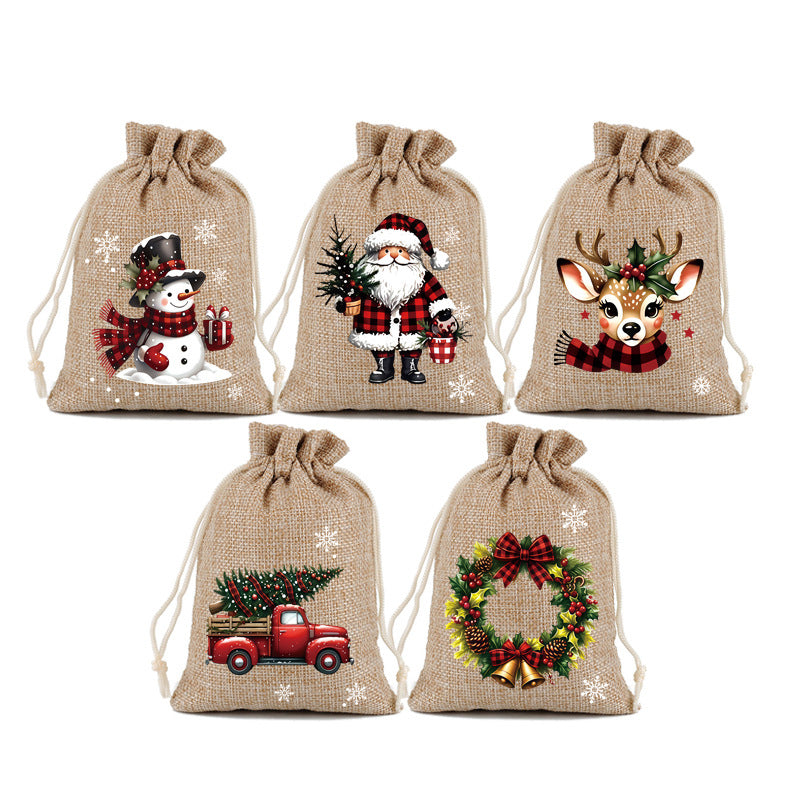 🎁🎄HEISSER VERKAUF! Weihnachtliche Geschenktüten mit Kordelzug 🧦🎅