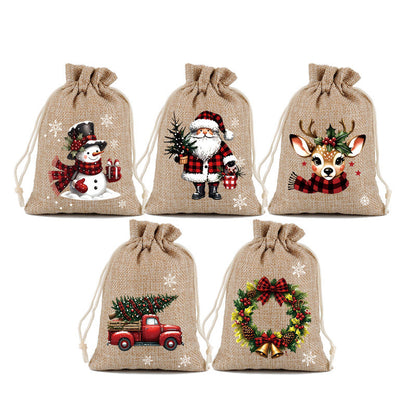🎁🎄HEISSER VERKAUF! Weihnachtliche Geschenktüten mit Kordelzug 🧦🎅