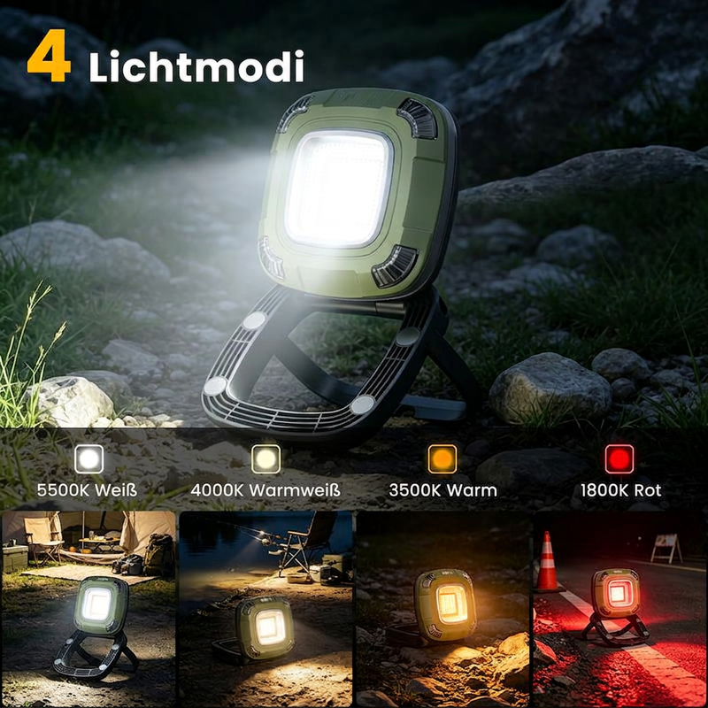 📢📢50% RABATT !!⏰Tragbares multifunktionales LED-Notlicht