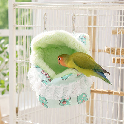 🐹 50 % Rabatt! Warmes Hängenest für Kleintiere – Kuschelige Wärme und Geborgenheit! 🐦 Einfach im Käfig aufzuhängen, weich und halb geschlossen 🔥