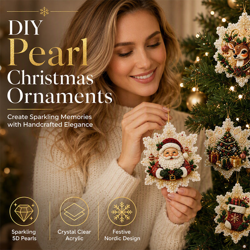 💎 DIY Diamant-Weihnachtsanhänger – 6 Stück zum Aufhängen ✨