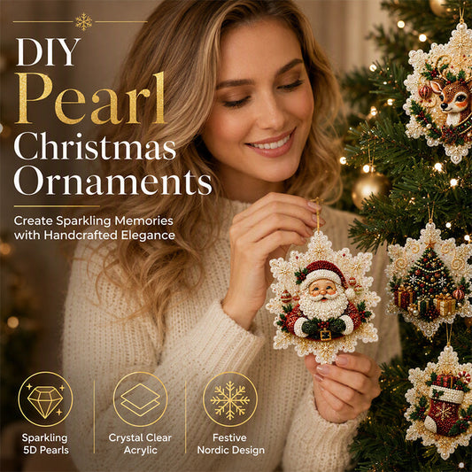 💎 DIY Diamant-Weihnachtsanhänger – 6 Stück zum Aufhängen ✨