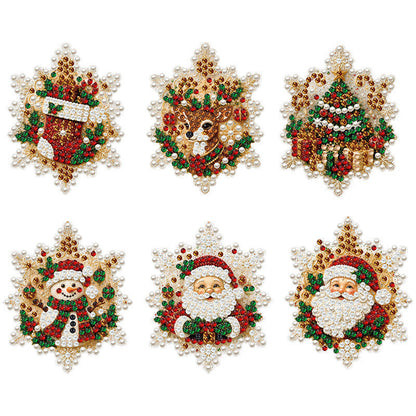 💎 DIY Diamant-Weihnachtsanhänger – 6 Stück zum Aufhängen ✨