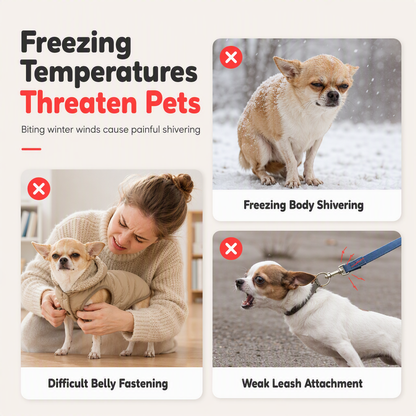 🐶 50 % Rabatt ! Verdickte Hunde-Winterweste – Perfekt für eisige Gassirunden! ❄️ Kälteschutz mit Fleecefutter, stabiler Anlein-Ring, winddicht 🐾 Nur für kurze Zeit ⏱️