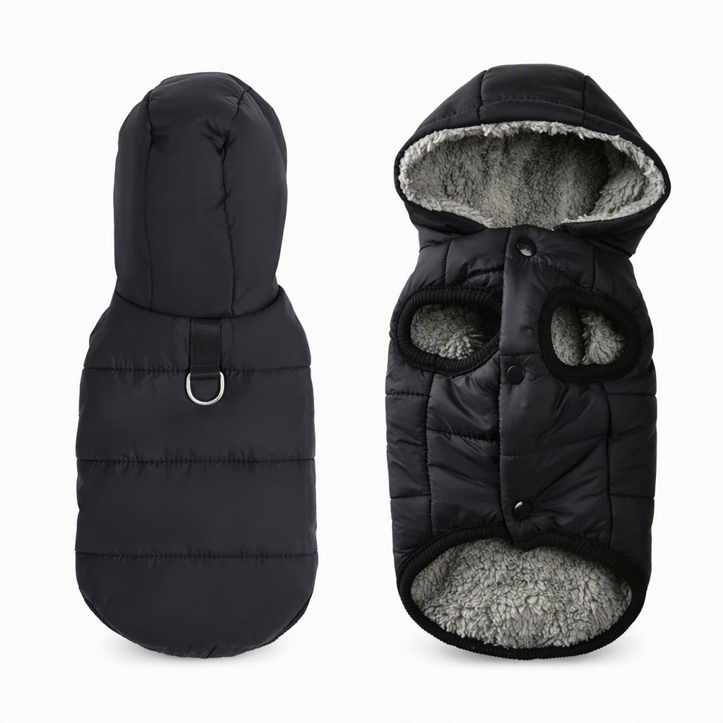 🐶 50 % Rabatt ! Verdickte Hunde-Winterweste – Perfekt für eisige Gassirunden! ❄️ Kälteschutz mit Fleecefutter, stabiler Anlein-Ring, winddicht 🐾 Nur für kurze Zeit ⏱️