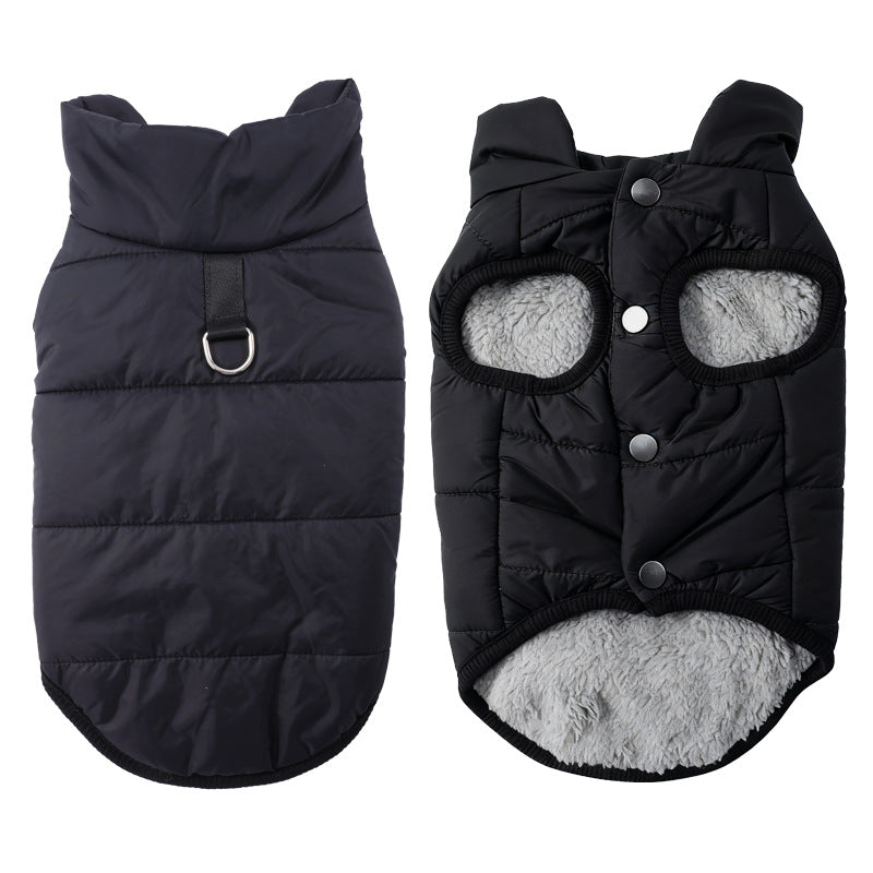 🐶 50 % Rabatt ! Verdickte Hunde-Winterweste – Perfekt für eisige Gassirunden! ❄️ Kälteschutz mit Fleecefutter, stabiler Anlein-Ring, winddicht 🐾 Nur für kurze Zeit ⏱️