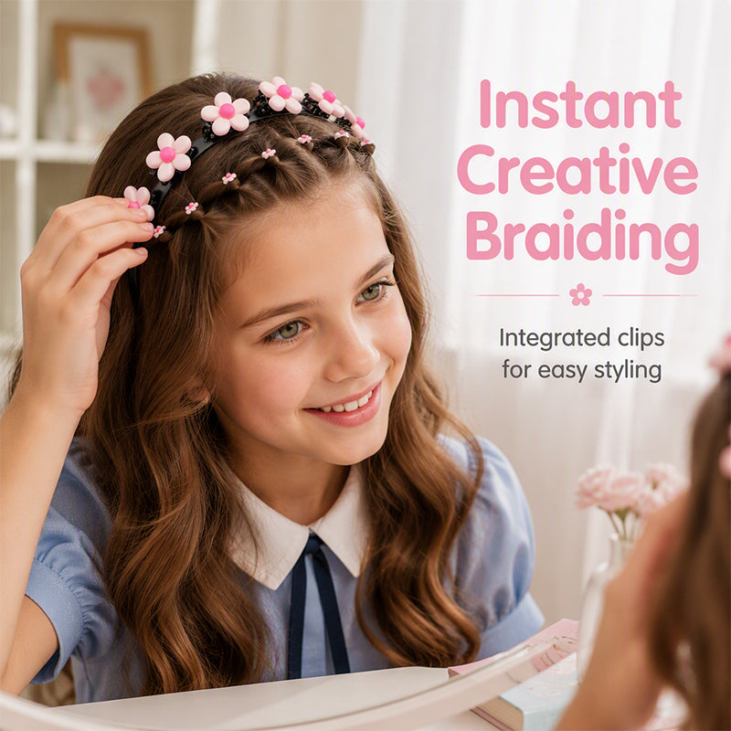 💥🎉1 Kaufen, 1 Gratis erhalten! 🥳💞 Über 68.000 Stück verkauft!🎀Niedliche geflochtene Haarspange für Kinder🎁