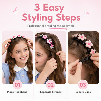💥🎉1 Kaufen, 1 Gratis erhalten! 🥳💞 Über 68.000 Stück verkauft!🎀Niedliche geflochtene Haarspange für Kinder🎁
