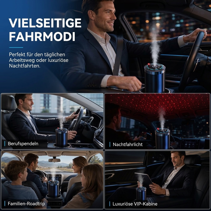 💥 50 % Rabatt! Intelligenter Auto-Aromadiffusor – Duft & Sternenhimmel für jede Fahrt 🚗🌌 Ultraschall-Duft in nur 3 Sekunden, 5 Intensitätsstufen, aktiviert sich während der Fahrt automatisch ✨