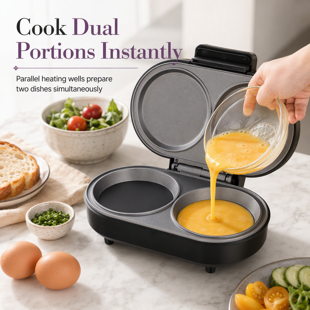 🍳✨ Smarter Frühstücksbereiter – 50 % Rabatt! Doppelte Kochplatten, Antihaftbeschichtung, Edelstahl – Frühstück in Minutenschnelle 💪